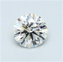 0.59 quilates, Redondo Diamante , Color H, claridad VS2 y certificado por GIA
