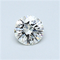 0.40 Carats, Round Diamond with Excellent Cut, H Color, VS2 Clarity and Certified by EGL