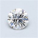 0.80 quilates, Redondo Diamante , Color F, claridad SI1 y certificado por GIA