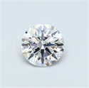 0.40 Carats, Round Diamond with Excellent Cut, F Color, VS2 Clarity and Certified by GIA