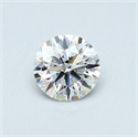0.41 Carats, Round Diamond with Excellent Cut, F Color, VS2 Clarity and Certified by GIA