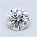 0.84 Carats, Round Diamond with Very Good Cut, G Color, SI1 Clarity and Certified by GIA