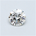 0.48 quilates, Redondo Diamante , Color G, claridad VVS1 y certificado por GIA