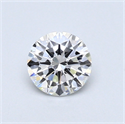 0.46 Carats, Round Diamond with Very Good Cut, F Color, VS1 Clarity and Certified by GIA