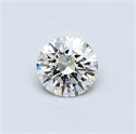 0.40 quilates, Redondo Diamante , Color H, claridad VS1 y certificado por EGL