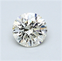 0.78 Carats, Round Diamond with Excellent Cut, I Color, VS1 Clarity and Certified by EGL