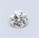 0.44 quilates, Redondo Diamante , Color H, claridad VS2 y certificado por EGL