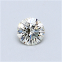 0.40 quilates, Redondo Diamante , Color I, claridad VS2 y certificado por EGL