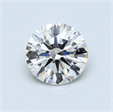 0.70 Carats, Round Diamond with Excellent Cut, G Color, VS2 Clarity and Certified by GIA