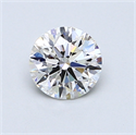 0.70 Carats, Round Diamond with Excellent Cut, G Color, VS2 Clarity and Certified by GIA