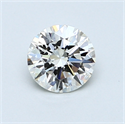 0.70 Carats, Round Diamond with Excellent Cut, K Color, VS2 Clarity and Certified by GIA