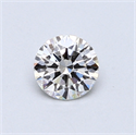 0.47 Carats, Round Diamond with Very Good Cut, H Color, VS2 Clarity and Certified by GIA