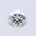 0.45 Carats, Round Diamond with Very Good Cut, H Color, VS1 Clarity and Certified by GIA