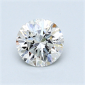 0.81 Carats, Round Diamond with Very Good Cut, F Color, VS1 Clarity and Certified by GIA