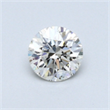 0.44 Carats, Round Diamond with Very Good Cut, I Color, SI1 Clarity and Certified by GIA