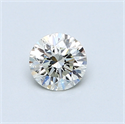 0.44 Carats, Round Diamond with Excellent Cut, I Color, VS1 Clarity and Certified by EGL