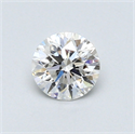 0.47 Carats, Round Diamond with Very Good Cut, G Color, VVS2 Clarity and Certified by GIA