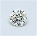 0.40 Carats, Round Diamond with Excellent Cut, I Color, VS1 Clarity and Certified by EGL
