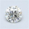 0.73 Carats, Round Diamond with Excellent Cut, H Color, VS2 Clarity and Certified by EGL