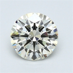 Picture of 0.92 Carats, Round Diamond with Excellent Cut, K Color, VVS2 Clarity and Certified by GIA