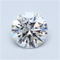 0.76 Carats, Round Diamond with Excellent Cut, D Color, VS2 Clarity and Certified by GIA