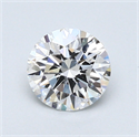 0.74 Carats, Round Diamond with Excellent Cut, E Color, VVS2 Clarity and Certified by GIA