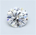 0.71 Carats, Round Diamond with Excellent Cut, D Color, VVS1 Clarity and Certified by GIA