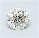 0.71 Carats, Round Diamond with Very Good Cut, K Color, IF Clarity and Certified by GIA