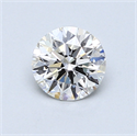 0.71 quilates, Redondo Diamante , Color H, claridad VVS1 y certificado por GIA