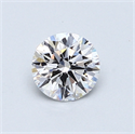 0.59 quilates, Redondo Diamante , Color D, claridad VS2 y certificado por GIA