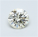 0.58 Carats, Round Diamond with Very Good Cut, L Color, SI1 Clarity and Certified by GIA