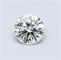 0.57 quilates, Redondo Diamante , Color K, claridad SI1 y certificado por GIA