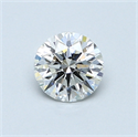 0.57 quilates, Redondo Diamante , Color F, claridad SI1 y certificado por GIA