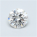 0.55 quilates, Redondo Diamante , Color F, claridad SI2 y certificado por GIA