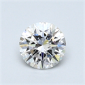0.55 quilates, Redondo Diamante , Color F, claridad VVS1 y certificado por GIA
