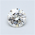 0.54 quilates, Redondo Diamante , Color H, claridad SI2 y certificado por GIA