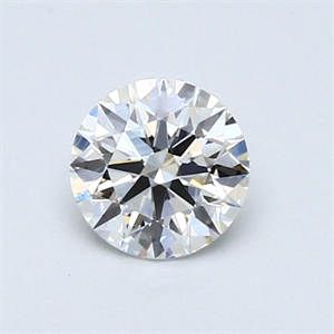 Picture of 0.53 Carats, Round Diamond with Excellent Cut, F Color, VS1 Clarity and Certified by GIA
