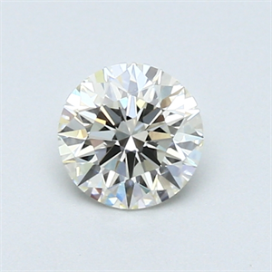 Picture of 0.53 Carats, Round Diamond with Excellent Cut, J Color, VS1 Clarity and Certified by GIA