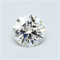 0.52 Carats, Round Diamond with Excellent Cut, L Color, VVS1 Clarity and Certified by GIA