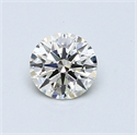 0.52 Carats, Round Diamond with Excellent Cut, L Color, VVS2 Clarity and Certified by GIA