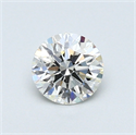 0.51 quilates, Redondo Diamante , Color F, claridad VS2 y certificado por GIA
