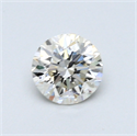 0.50 Carats, Round Diamond with Very Good Cut, K Color, VS1 Clarity and Certified by GIA