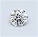 0.50 Carats, Round Diamond with Excellent Cut, E Color, VS1 Clarity and Certified by GIA