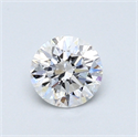 0.50 Carats, Round Diamond with Very Good Cut, D Color, SI1 Clarity and Certified by GIA