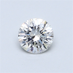 Picture of 0.50 Carats, Round Diamond with Very Good Cut, E Color, SI1 Clarity and Certified by GIA