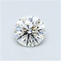 0.50 Carats, Round Diamond with Very Good Cut, F Color, SI1 Clarity and Certified by GIA
