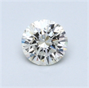 0.50 Carats, Round Diamond with Very Good Cut, J Color, VS2 Clarity and Certified by GIA