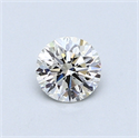 0.48 Carats, Round Diamond with Excellent Cut, I Color, VS2 Clarity and Certified by GIA