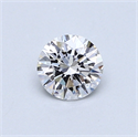 0.48 Carats, Round Diamond with Excellent Cut, D Color, VS2 Clarity and Certified by GIA