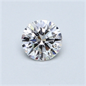 0.46 Carats, Round Diamond with Excellent Cut, D Color, VS2 Clarity and Certified by GIA